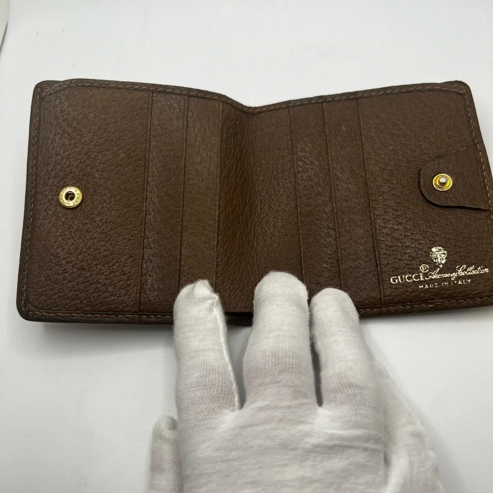 GUC Gucci Bifold Snap Wallet